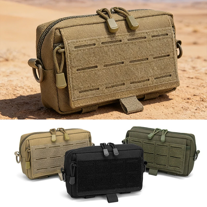 Edc Carry Fanny Pack - モレ・アドミン・ポーチ、ユーティリティEDCツールポーチ、ハンティングバッグ、横型モジュール式ポーチ、チェスト・ウエストパック、アウトドア用EMTオーガナイザーバッグ。