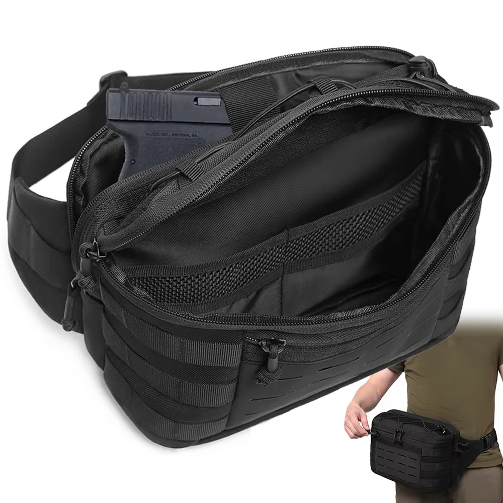 タクティカル・ファニーパック、隠し携帯用ピストルバッグ、ショ - Edc Carry Fanny Pack のレビューと価格