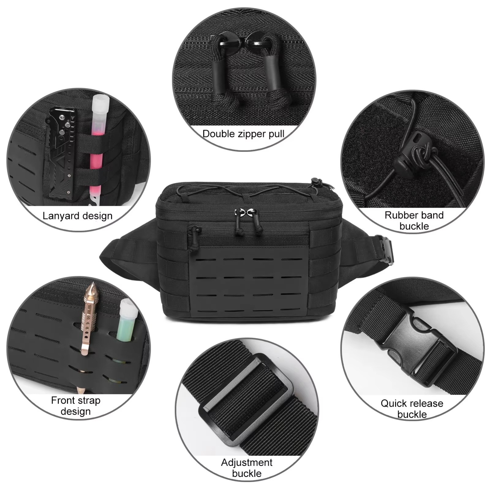 タクティカル・ファニーパック、隠し携帯用ピストルバッグ、ショ - Edc Carry Fanny Pack のレビューと価格