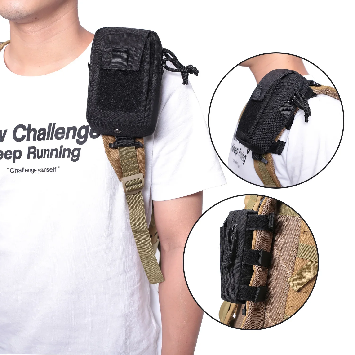 モールバックパックストラップフォンホルダーウエストポーチ - - Edc Carry Kit のレビューと価格