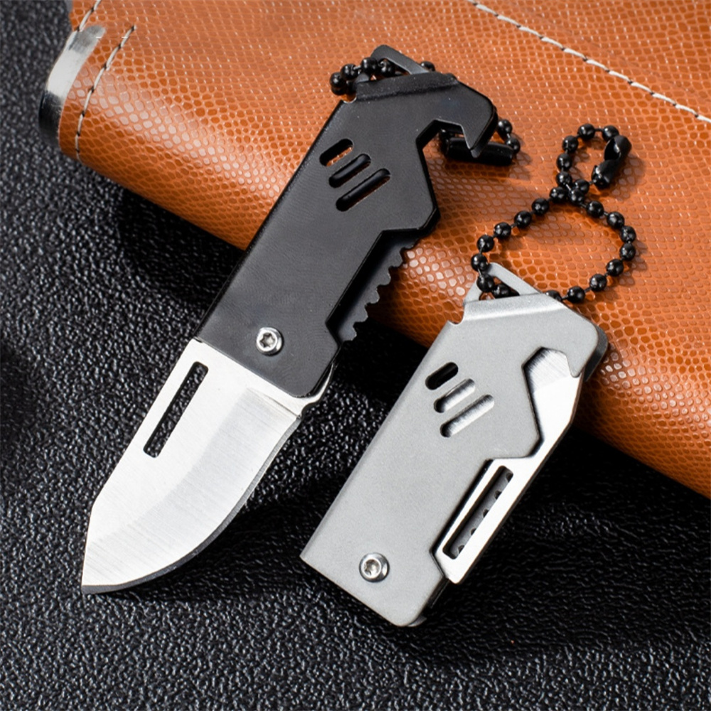 ポータブル折りたたみナイフキーホルダーステンレス鋼屋外キャン - Edc Everyday Carry Knives のレビューと価格