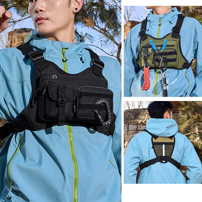 アウトドアスポーツチェストバッグベスト メンズ レディース  - Edc Carry Kit のレビューと価格