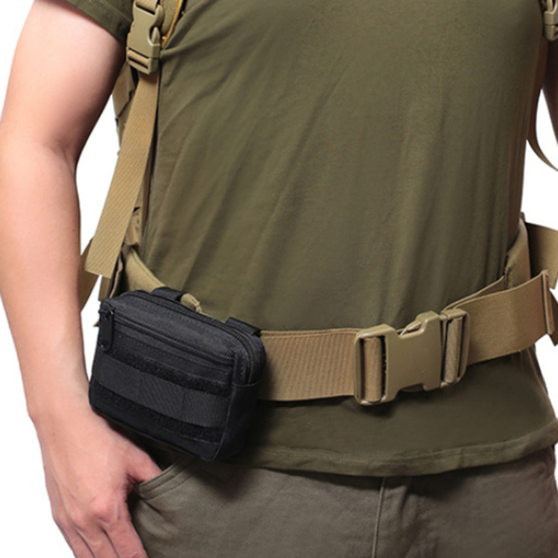 二重層 EDC パック男性戦術モールウエストベルトオックスフ - Edc Carry Fanny Pack のレビューと価格